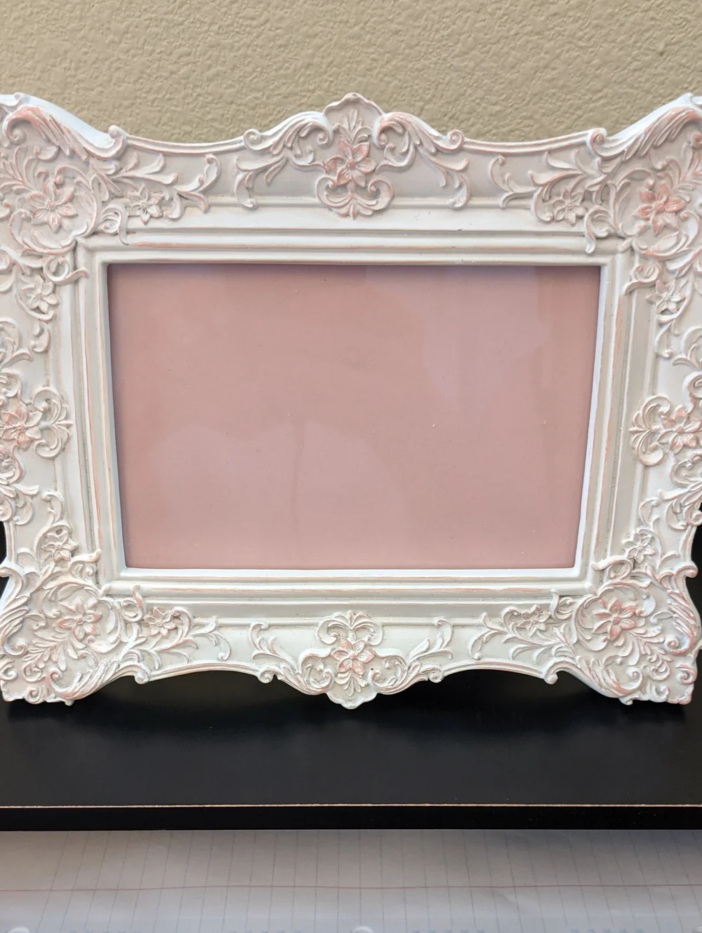 Sheffield Home Romantic Pink White Sophisticate Floral Baroque Shabby Chic Frame
